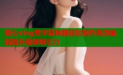 糖心vlog黄字幕神器轻松制作高效编辑提升视频吸引力