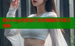糖心vlog创意设计全攻略精彩内容大揭秘