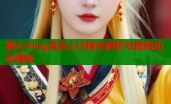 糖心Vlog演员人行榜全解析与最新动态揭秘