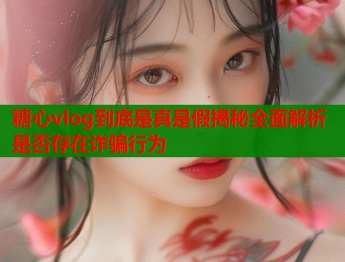糖心vlog到底是真是假揭秘全面解析是否存在诈骗行为  第1张